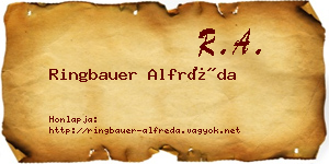 Ringbauer Alfréda névjegykártya
